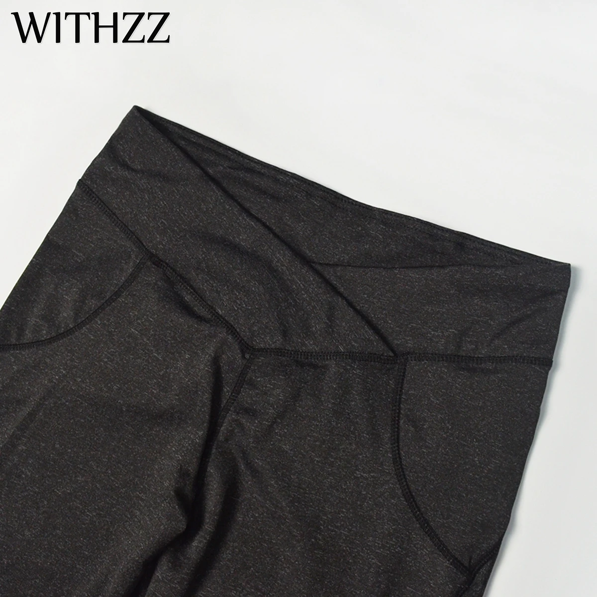 Женские леггинсы для занятий спортом WITHZZ однотонные фитнесс джеггинсы