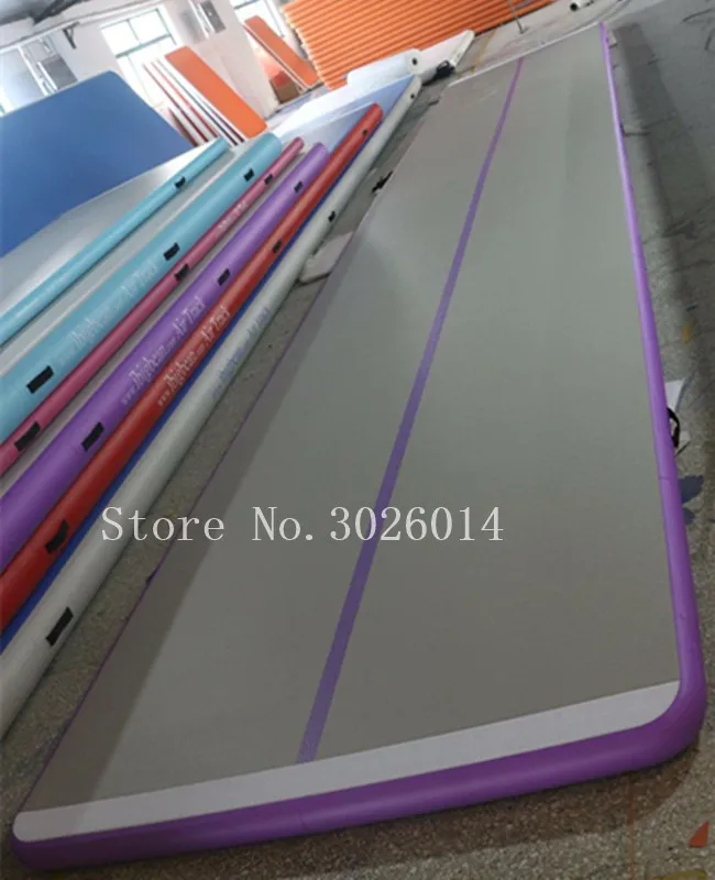 Цена Воздушная дорожка 6x1x0,2 м, гимнастический коврик, надувная дорожка с электрическим воздушным насосом для домашнего использования