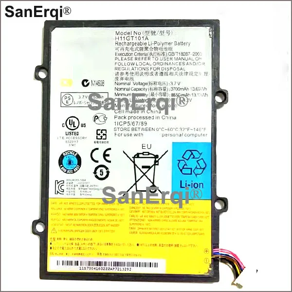 3 7 V 3700mAh L10C1P22 батарея H11GT101A для Lenovo Lepad A1 07 батарея|Аккумуляторы мобильных
