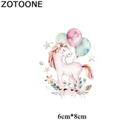 zotoone cute unicorn patches for kids iron on transfers for clothes t shirt heat transfer stickers diy accessory appliques
