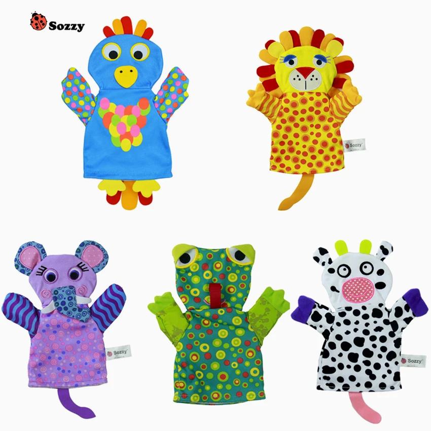 Новинка Sozzy Baby ручная кукольная Игрушка Животные синий попугай мягкие