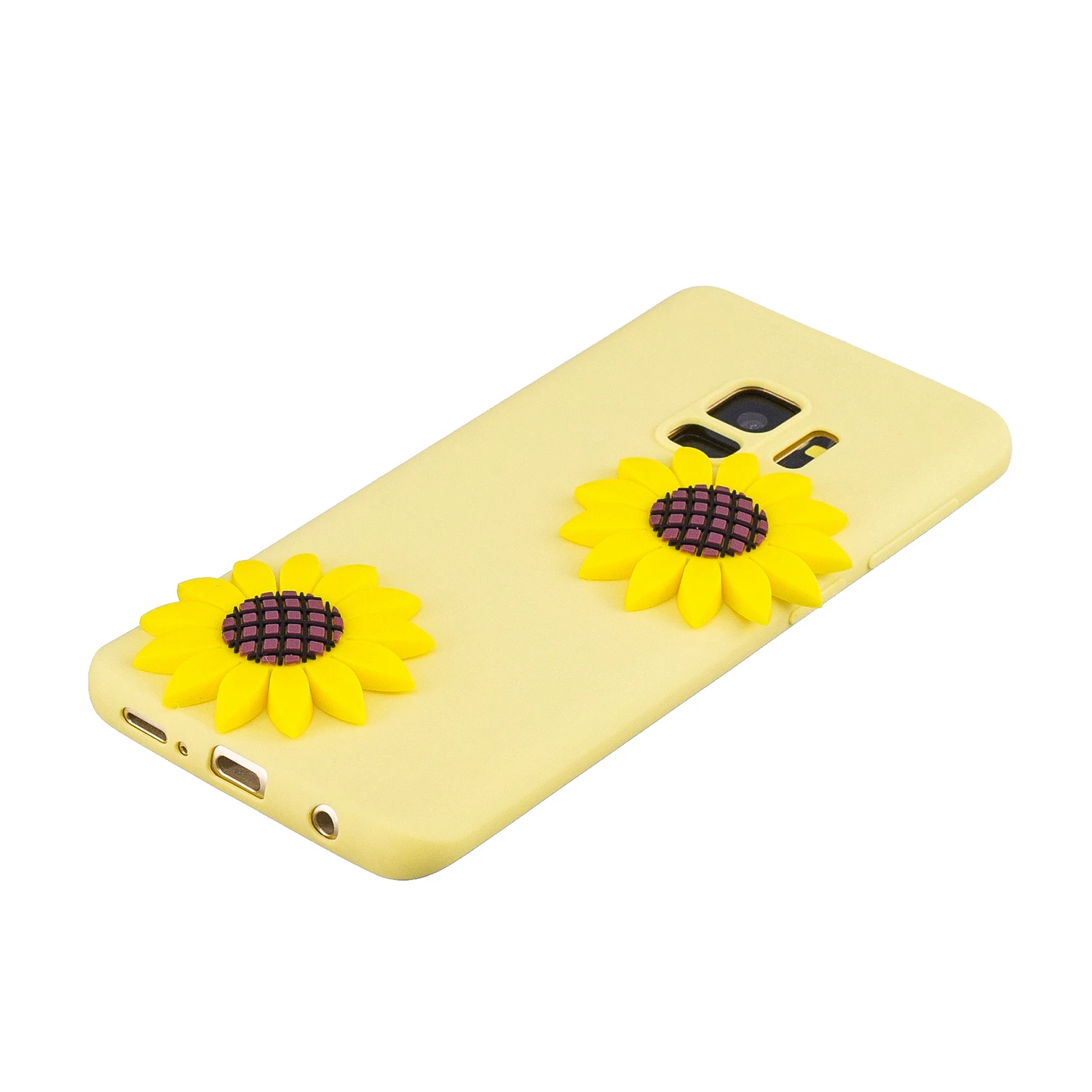 Мягкий кожаный TPU крышка для samsung Galaxy S9 Чехол горный хрусталь карамельного