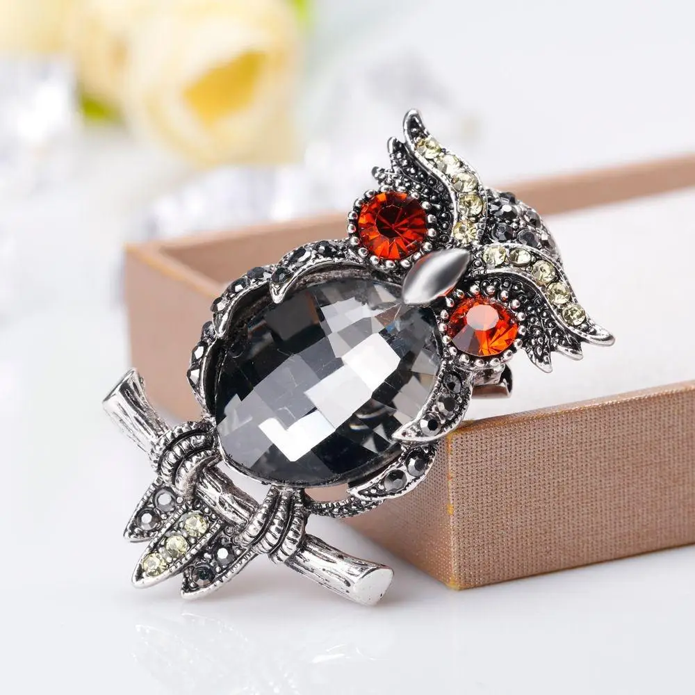 XIUFEN модные женские туфли для девочек изящные броши уникальный сова Shimmer