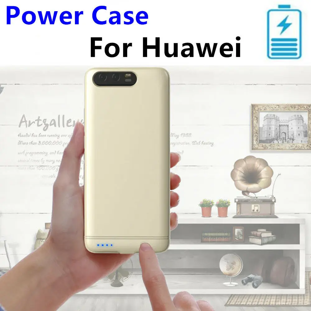 Роскошный тонкий внешний аккумулятор 6000 мАч для Huawei Honor 8/9 запасное зарядное