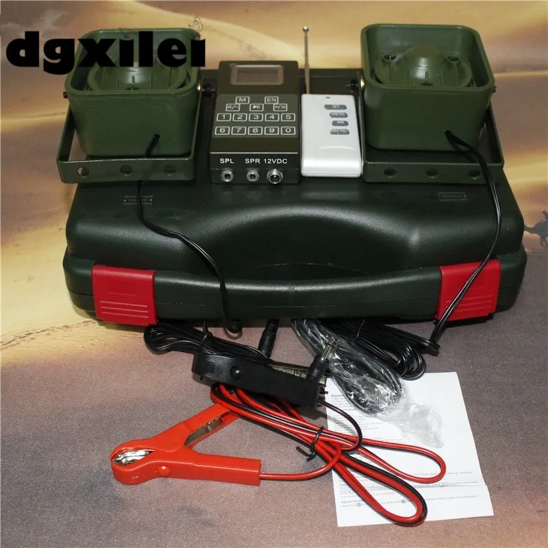 

Hunting Duck Call Device Outdoor 50W 150dB DC 12V Mp3 Player Two Speakers Remote