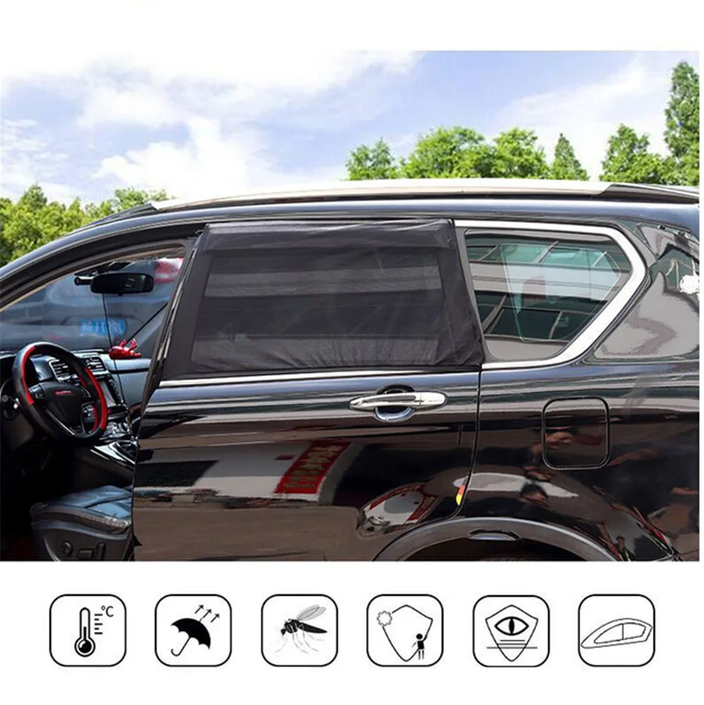 2 шт. солнцезащитный козырек для окна автомобиля сетчатый защита от