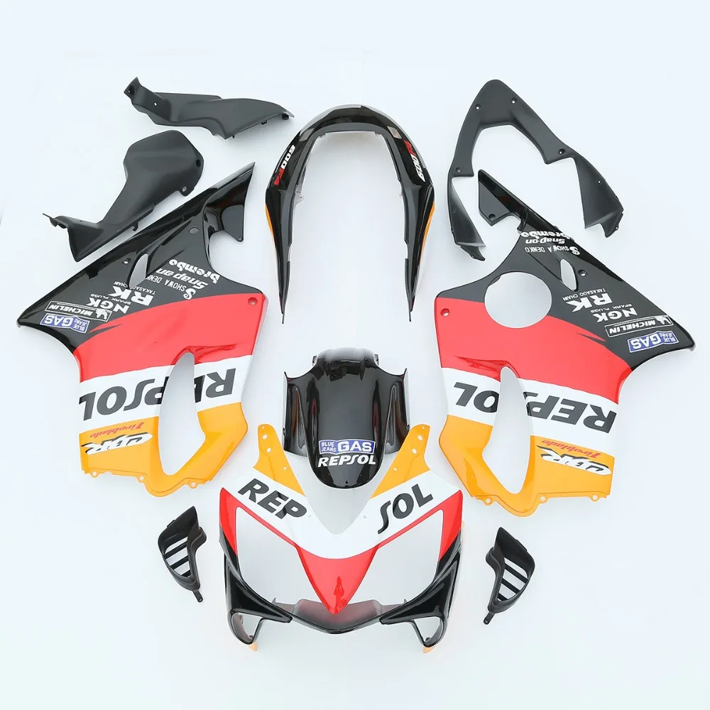 Репсол инъекции ABS обтекатель для Honda CBR600F4I CBR 600 F4I 2004 2007 05 06 3A|fairings for honda|abs fairingrepsol