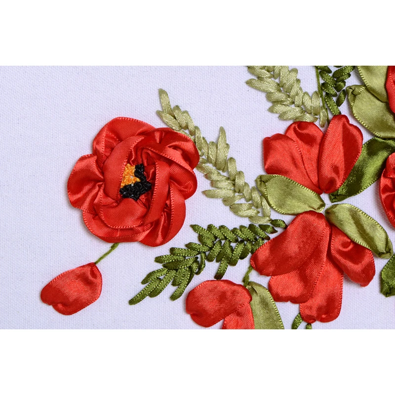 DIY ленты для вышивки с цветами декоративные Картины рукоделия вышивка крестом