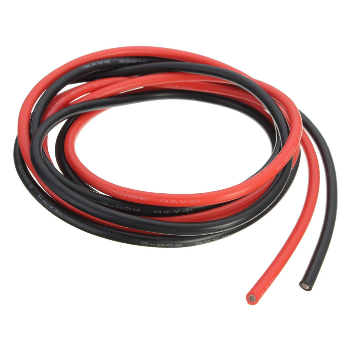 WOTT 12 AWG 10 футов (3 м) Калибр силиконовый провод гибкий многожильный медный кабель