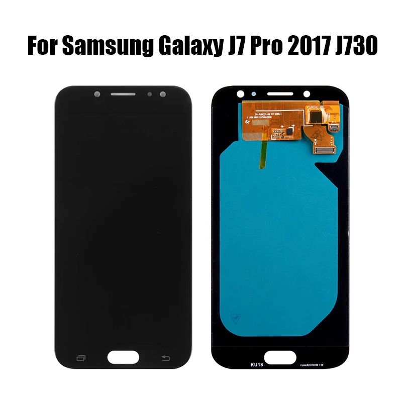 Супер lcd для samsung Galaxy J7 Pro J730 lcd дисплей кодирующий преобразователь сенсорного экрана в сборе для J730pro J730F lcd экран