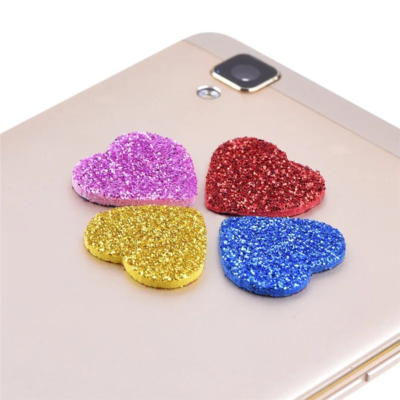 Блестящие наклейки из пеноматериала с сердечками и звездами Бумага блестящие