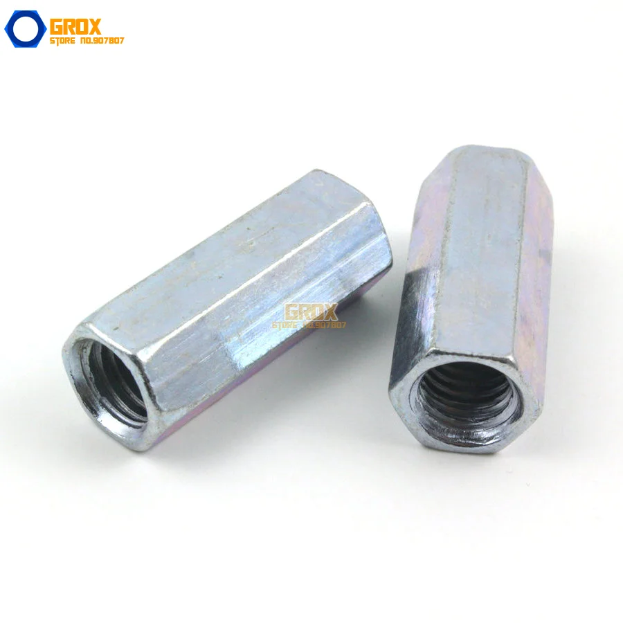 15 шт. M8 * 30 мм Шестигранная Соединительная гайка|coupling nut|rod coupling nutgalvanized nut |