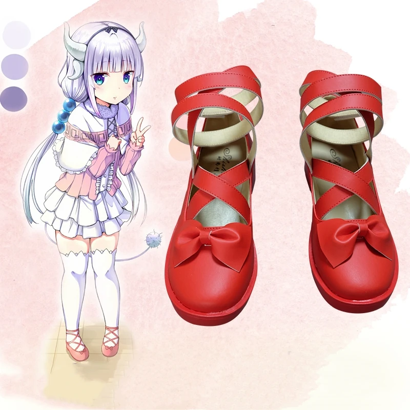 Новинка Аниме Miss Kobayashi's Dragon Maid Kanna Kamui Обувь для костюмированной вечеринки