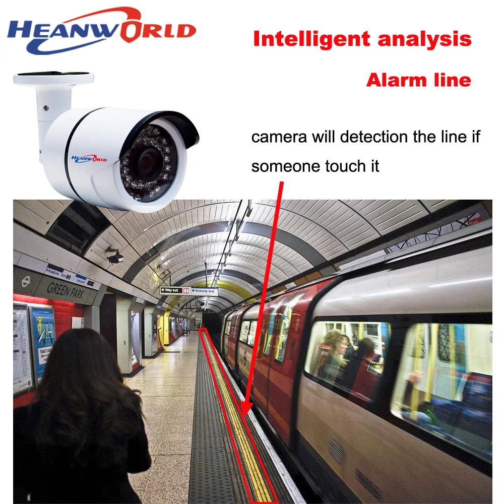 IP камера Heanworld POE водонепроницаемая цилиндрическая Ip 5 0 мп видеонаблюдения cctv