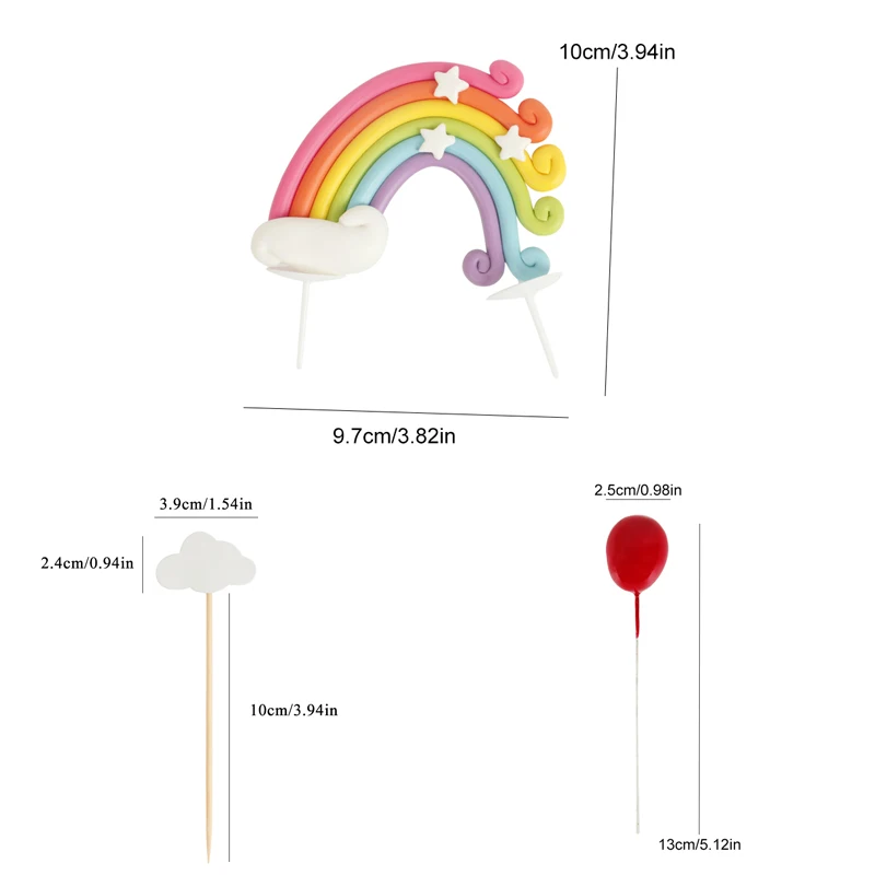 

Unicorn Cake Topper Happy Birthday Cupcake Rainbow Unicorn Toppers Cake Decoration Cloud Balloon Cake Flags Party Supplies 2020