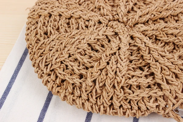 Плетеная круглая Женская Плетеная соломенная сумка из ротанга, Вязаная летняя пляжная сумка, женская сумка на плечо, сумка-мессенджер с кисточками, цвета хаки, бежевые сумки