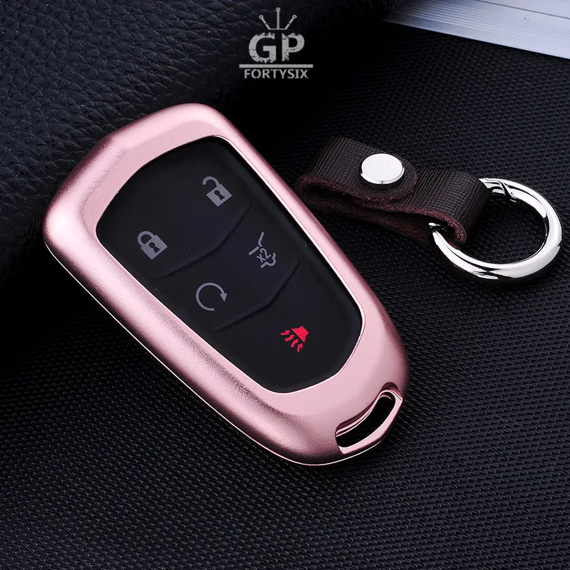 3D чехол для автомобильного ключа из алюминиевого сплава Cadillac XTS SLS CTS SRX ATS женские