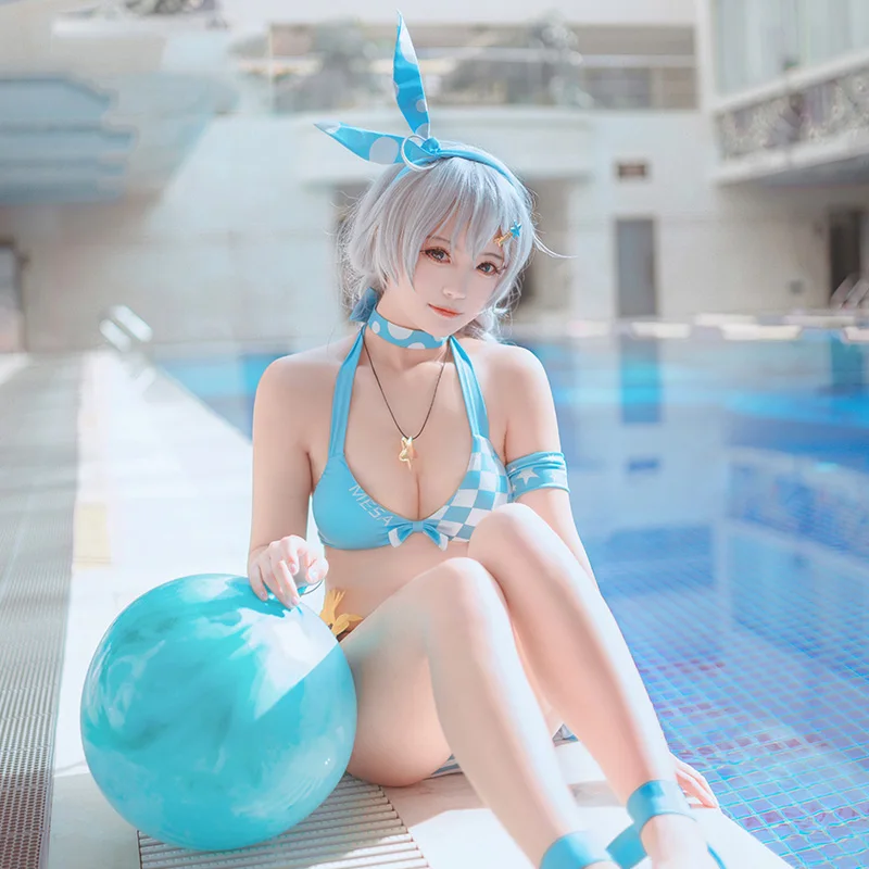 Аниме! Купальник Honkai Impact 3 киана каслана Униформа костюм для косплея летний