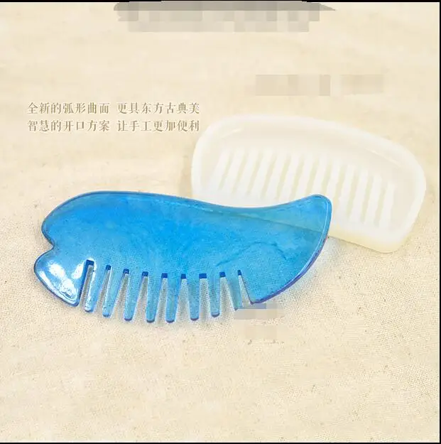 1 шт. Прозрачный Силикон для рукоделия форма расчески эпоксидной смолы с