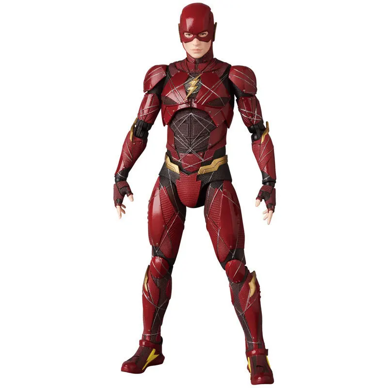 16 см DC флэш MAFEX 058 Лига Справедливости ПВХ фигурка Коллекционная модель для детей
