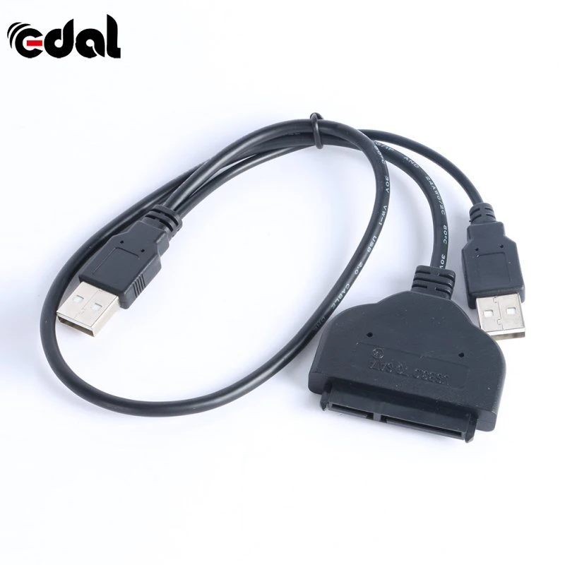 Горячий USB 2 0 для SATA 15 + 7 Pin данных и питания кабель адаптер 5 дюймов HDD SSD|Кабели