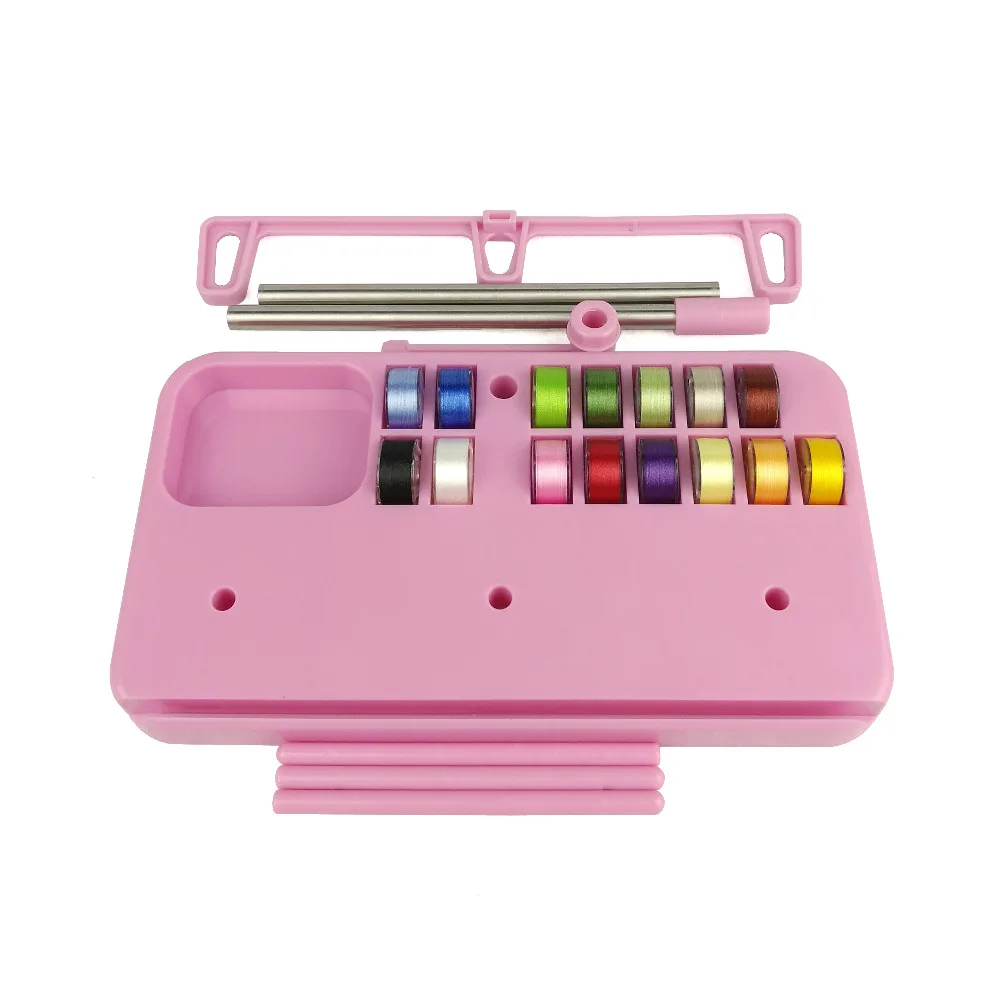 Держатель катушек Simthread Пластиковый Регулируемый держатель с 3 нитью для вышивки