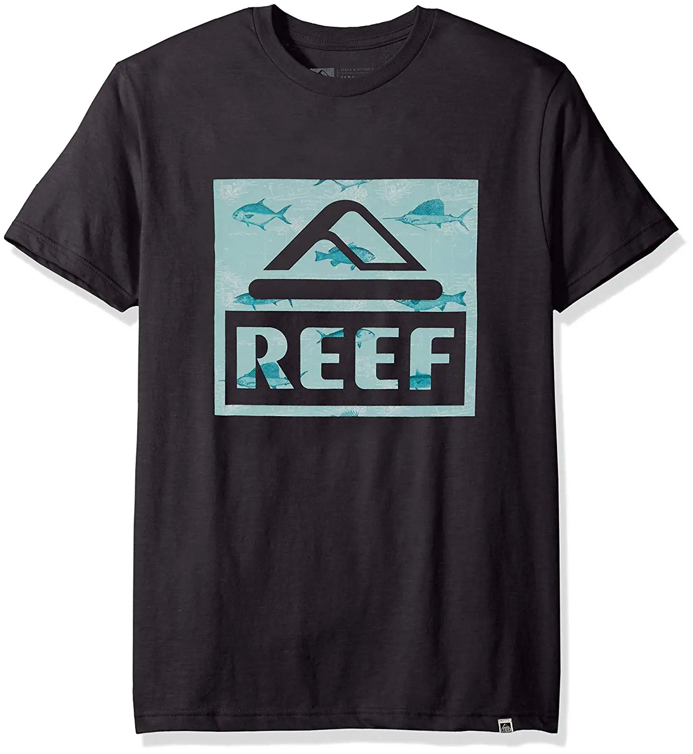 Reef Мужская футболка с логотипом коротким рукавом Забавный принт топ свободные
