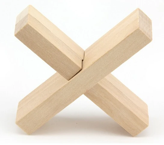 Классический IQ деревянный крест логические головоломки игры для взрослых детей |