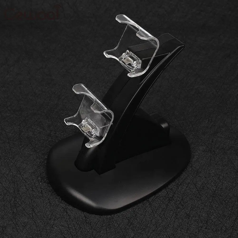 Leegoal двойной USB зарядное устройство док-станция Подставка для PS4 беспроводной
