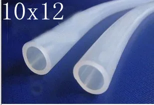 

10x12mm Food Grade Medical Use FDA Silicone Rubber Flexible Tube Hose Pipe