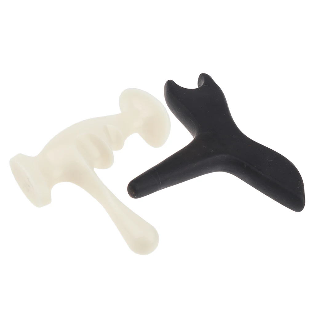 2pcs инструмент для самостоятельного массажа большого пальца массажер Myofascial релиз для домашнего Салона Спа-черный белый