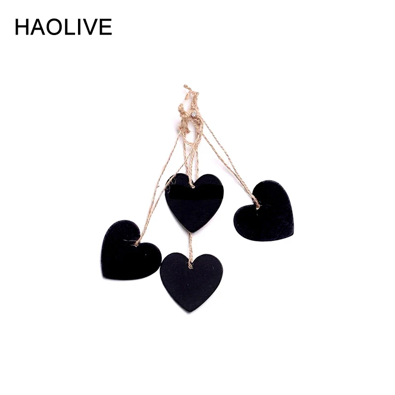 HAOLIVE 10 шт. деревянные DIY фигурные украшения в форме сердца для вечеринки сделай