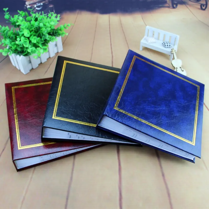 Винтажная вставка фотоальбом кожаная детская Свадебная книга