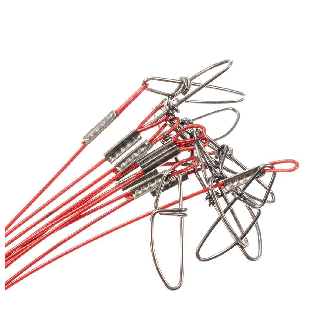 

Хорошая сделка-рыболовные приманки из нержавеющей стали, проволока для спиннинга, поворотная леска 50 см, 50 кг, Количество: 10 шт.