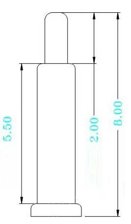 

[PR] pogo pin connector communication probe 1.5*8.0MM Gold Plated Free Shipping