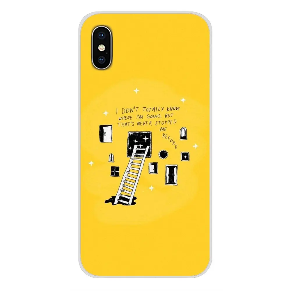Желтая Эстетическая иллюстрация искусства для Apple iPhone X XR XS MAX 4 4S 5 5S 5C SE 6 6S 7 8 Plus ipod