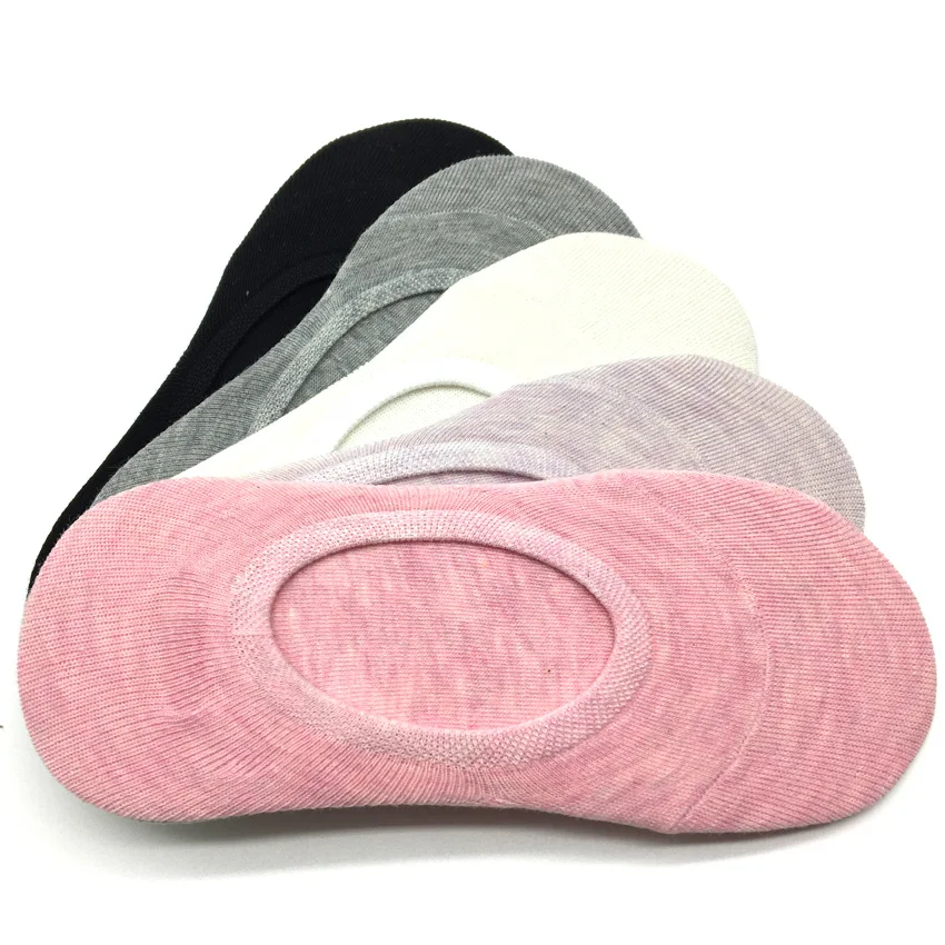 5 пар/лот хлопковые носки женские тапочки яркие однотонные Повседневные до