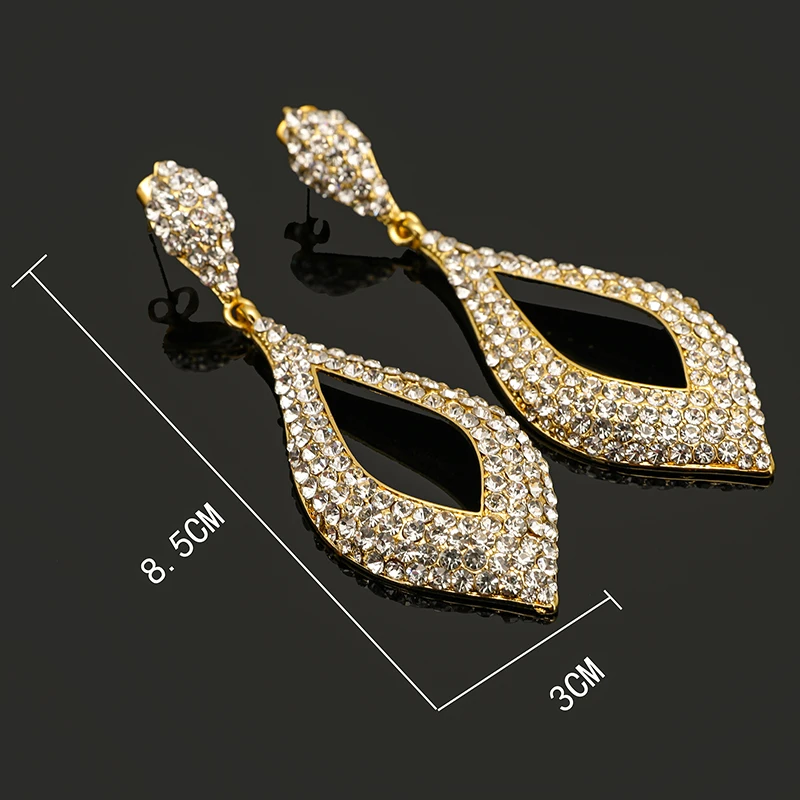 Longqu 2019 модные висячие серьги африканские большие длинные бусины Дубай