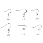 Гипоаллергенные застежки-крючки из хирургической нержавеющей стали, застежка сделай сам для французских компоненты ювелирных изделий, 50 шт.