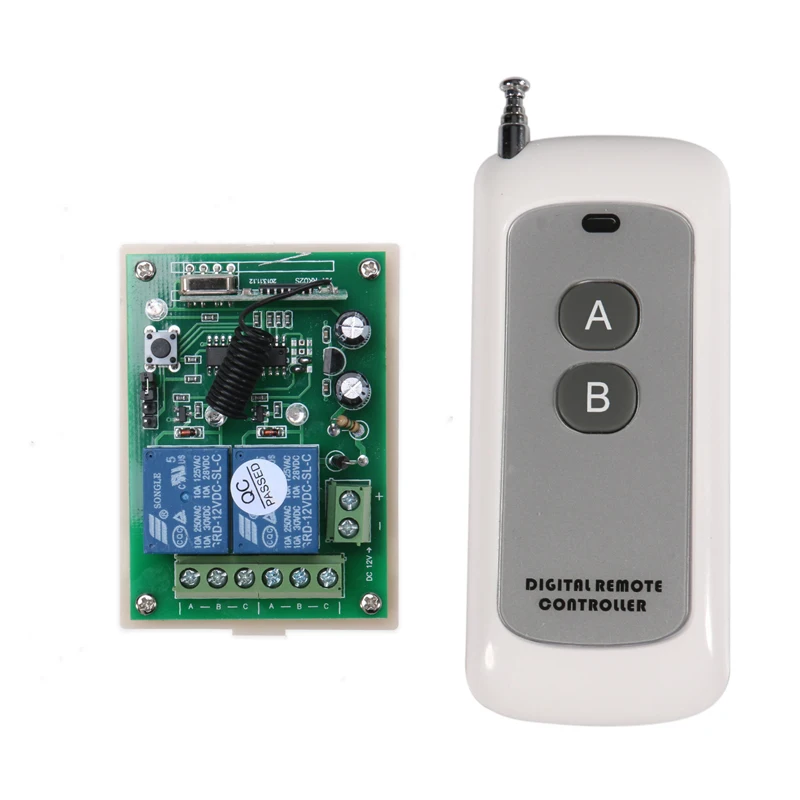 12В DC 2CH пульт дистанционного управления Переключатели релейный приемник дальний