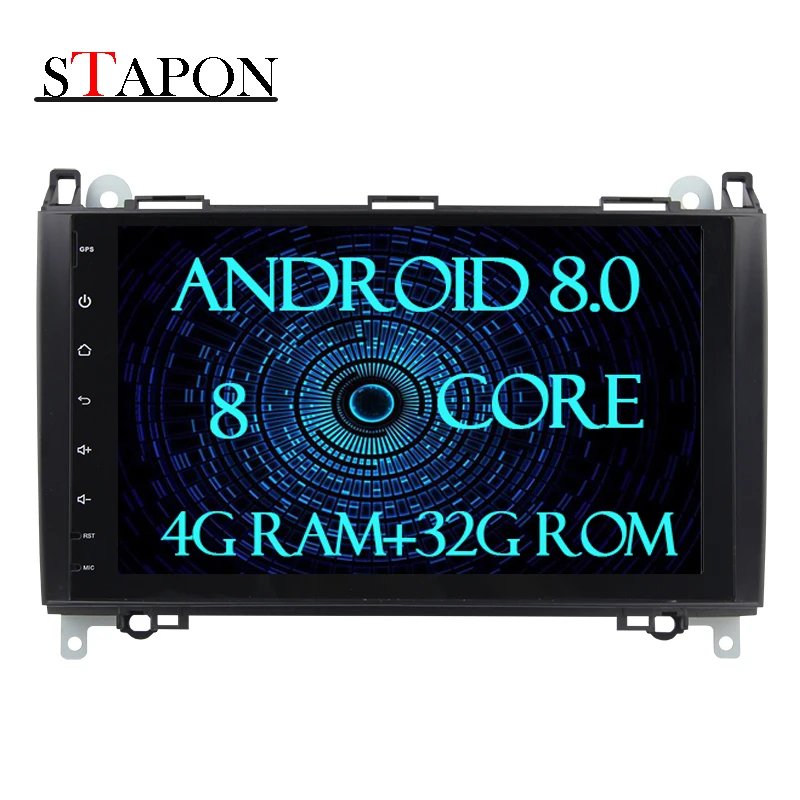 STAPON для benz B-class B200 4 г + 32 Гб ROM Android 8 0 автомобильный dvd-плеер 9 дюймов PX5 Octa-core с DAB OBD2 RDS