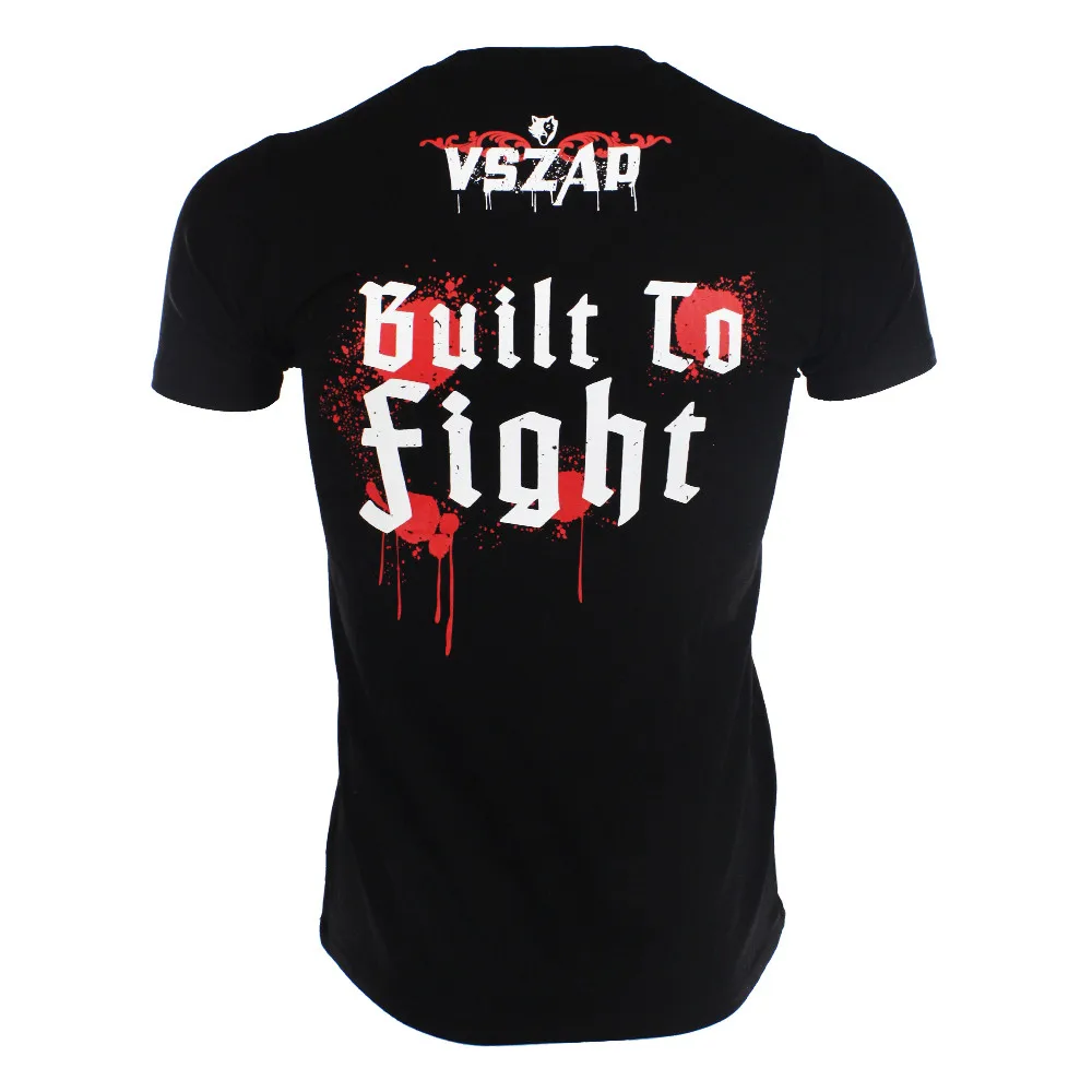 VSZAP tatami mma рубашки бой rash guard MMA Muay Thai Jujitsu с короткими рукавами спортивные тренировки Фитнес Футболка БЖЖ