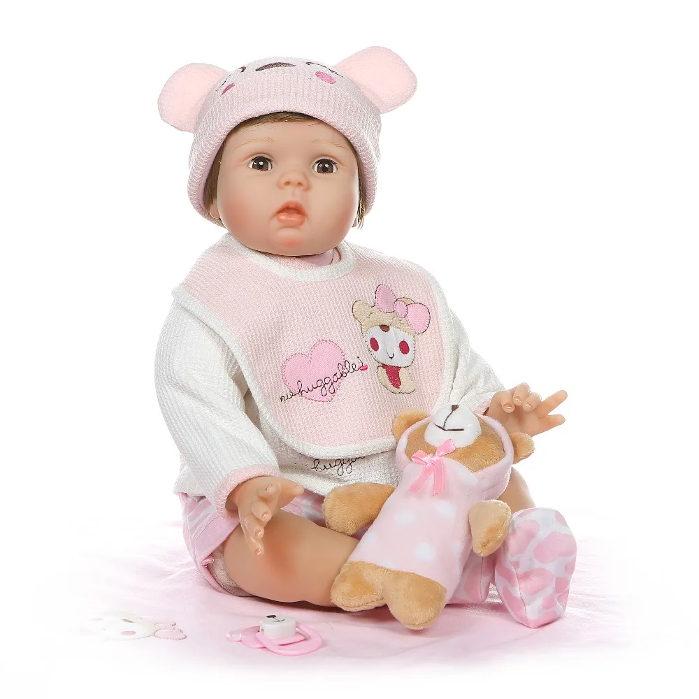 NPKCOLLECTION 55 см мягкие средства ухода за кожей bebe Кукла reborn baby Мягкая кукла из силикона средства ухода для век blink милая девочка подарок на День Рожде