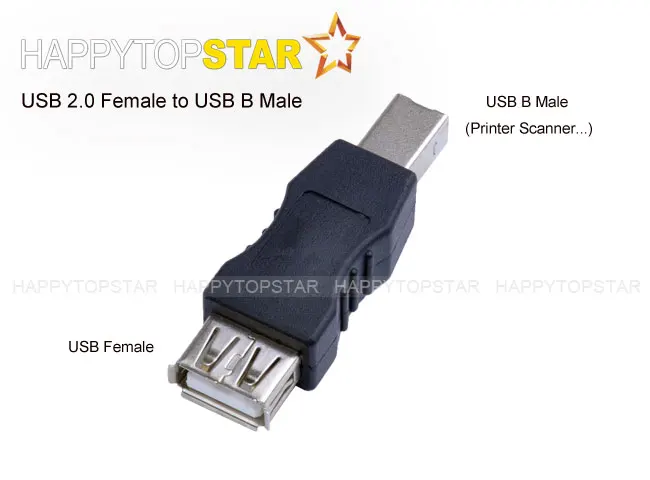 Адаптер Переходник USB 2 0 A мама B D Папа (сканер принтера и т. Д.) 480Mbs|female female|female to