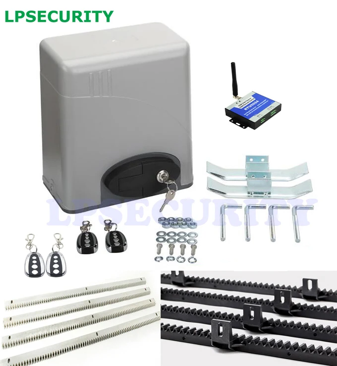 LPSECURITY 600 кг раздвижной фотоэлемент 1 мигающая лампа кнопка клавиатура 4 м 5 6
