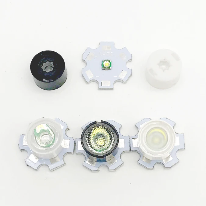 5-50 шт. светодиодная линза CREE 13 мм 10 30 45 60 90 градусов держатель объектива для 1 Вт 3 Вт 5 Вт 3535 XPE XPG излучатель Плано рефлекторный коллиматор