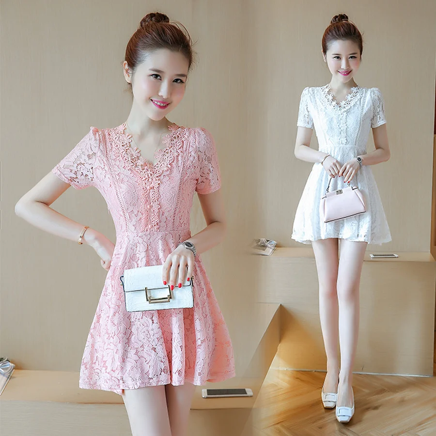 2020 корейский винтажный розовый кружевной сарафан Бохо летнее однотонное пляжное