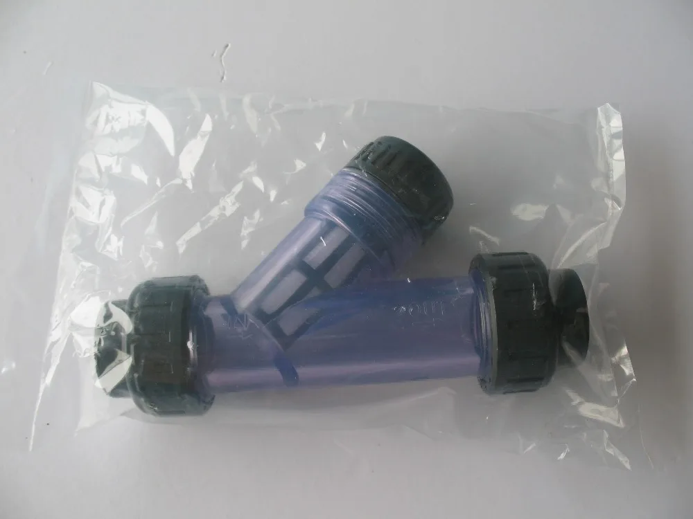 Y type transparent pvc strainer DN20 3/4" DIN or ANSI standards | Обустройство дома