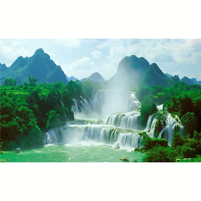 Водопад обои художественное украшение для гостиной ТВ Красивые Настенные