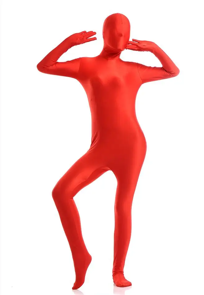 Colour 6 Высокое качество Zentai костюмы полный тело лайкра косплей одежда кожа костюм комбинезон костюмы на Хэллоуин Взрослый комбинезон унисекс - Цвет: Colour 6